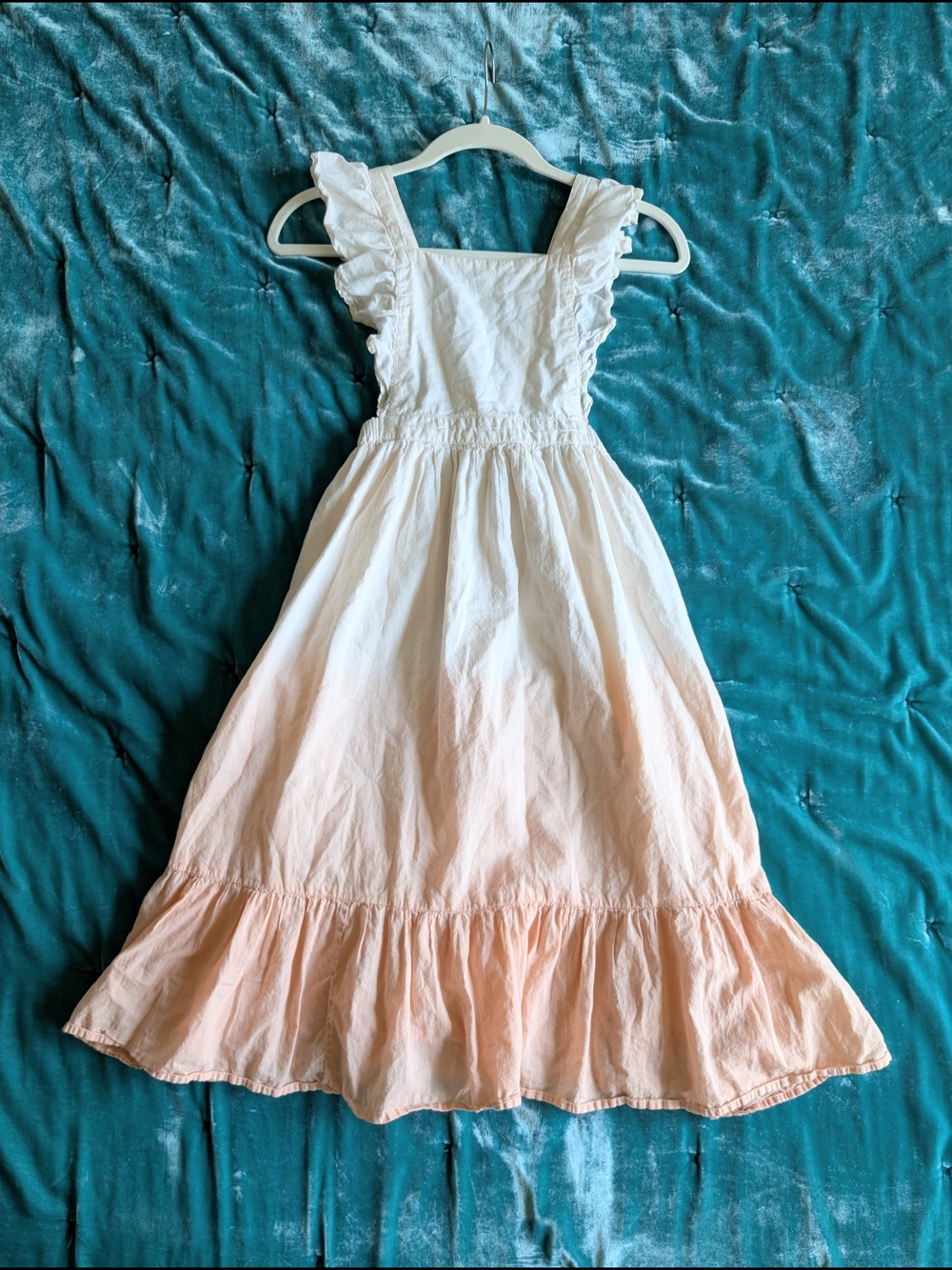 Louis Louise Pink Dip Dye Micheline Dress Girls Size 10 - French Boutique